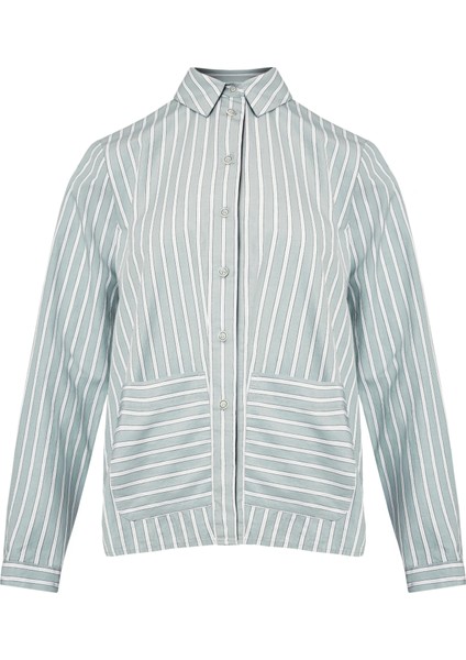 Önü Cepli Uzun Kollu Gömlek