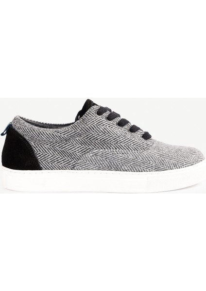 Balıksırt Desenli Kumaş Spor Ayakkabı