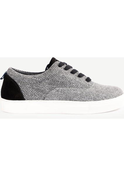 Balıksırt Desenli Kumaş Spor Ayakkabı