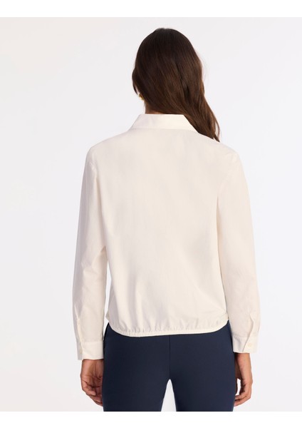 Regular Kırlangıç Yaka Uzun Kol Bluz