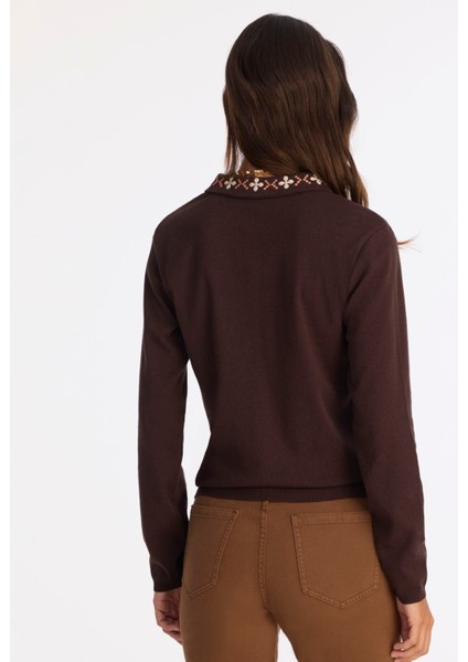 Regular Gömlek Yaka Uzun Kol Hırka