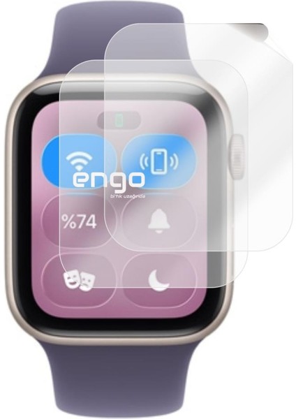 Apple Watch Se 3 44MM Tpu Ekran Koruyucu 2’li Şeffaf Film