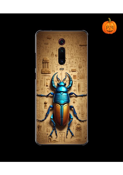 Xiaomi Mi 9t Uyumlu Şeffaf Kılıf Antik Mısır 3 Tasarımlı