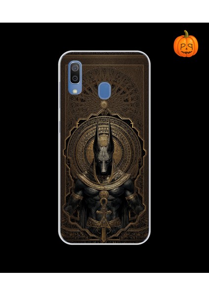 Samsung Galaxy A20 Uyumlu Şeffaf Kılıf Antik Mısır 1 Tasarımlı