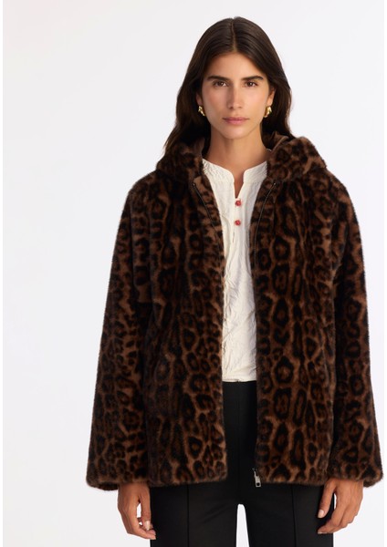 Regular Kapüşonlu Yaka Uzun Kol Mont