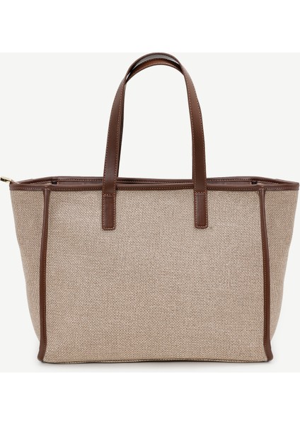 Cep Detaylı Canvas Omuz Çantası