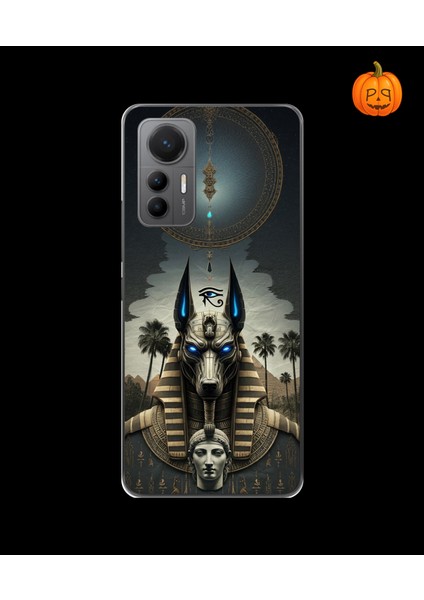 Xiaomi Mi 12 Uyumlu Şeffaf Kılıf Antik Mısır 5 Tasarımlı