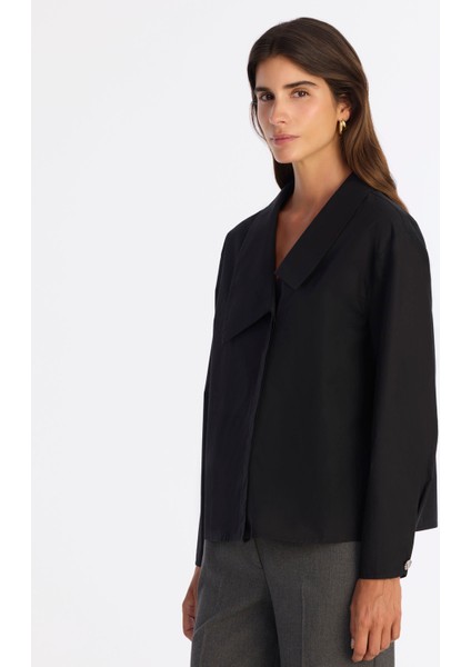 Regular Şal Yaka Uzun Kol Gömlek