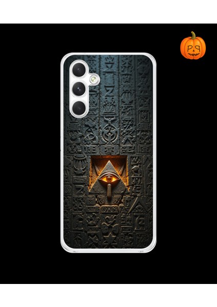 Samsung Galaxy A34 Uyumlu Şeffaf Kılıf Antik Mısır 4 Tasarımlı
