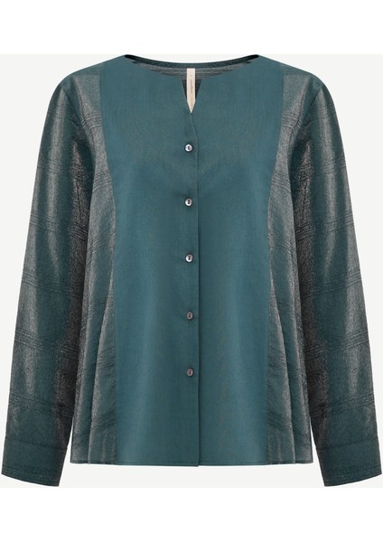 Regular Kayık Yaka Uzun Kol Gömlek