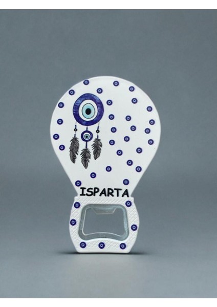 Isparta Temalı Nazar Baskılı Magnet Şişe Açacağı Buzdolabı Süsü