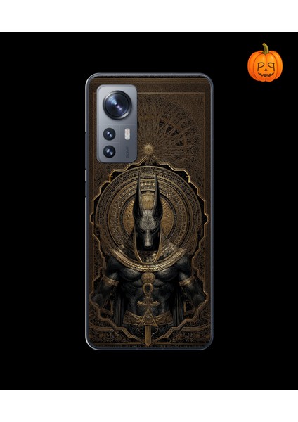 Xiaomi Mi 12 Pro Uyumlu Şeffaf Kılıf Antik Mısır 1 Tasarımlı