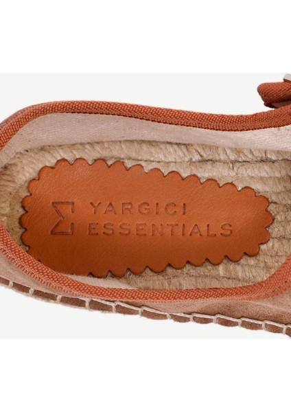 Renk Detaylı Deri Espadril