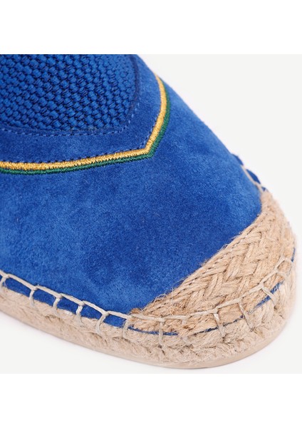 Lastikli Deri Espadril