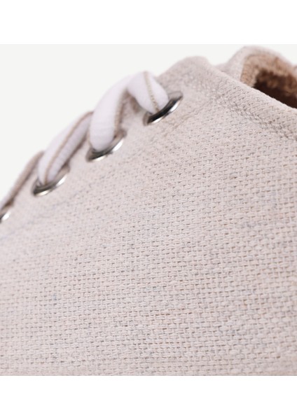 Deri Astarlı Kanvas Sneakers