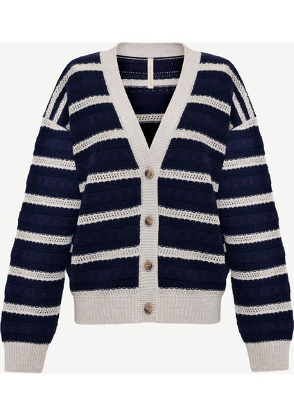 Regular V Yaka Uzun Kol Hırka