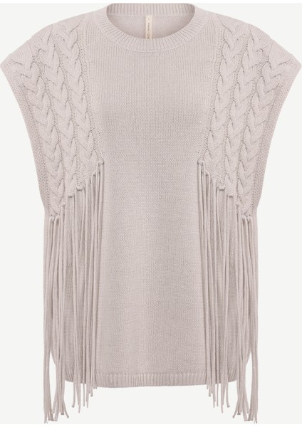 Regular Bisiklet Yaka Kolsuz Kazak