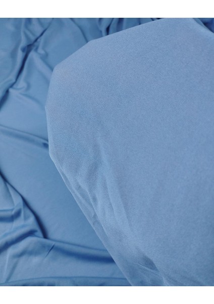 Gökyüzü Mavisi Renkte Denye Jarse (En 150 cm x Boy 290 Cm) modelleri