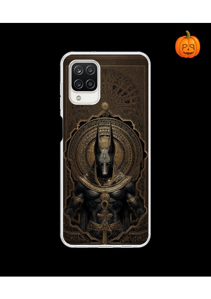 Samsung Galaxy A12 Uyumlu Şeffaf Kılıf Antik Mısır 1 Tasarımlı