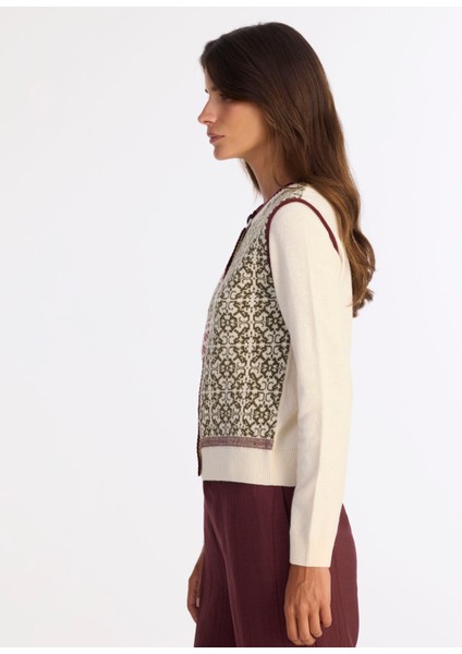 Regular Dik Yaka Uzun Kol Hırka