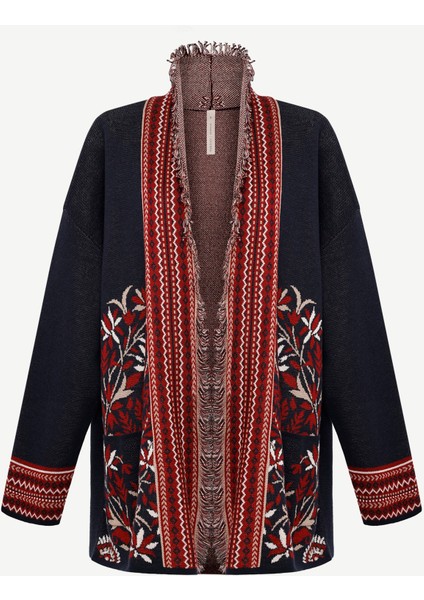 Cropped Şal Yaka Kısa Kol Hırka