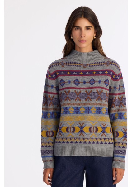 Regular Balıkçı Yaka Uzun Kol Kazak