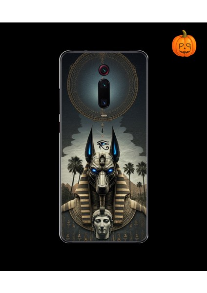 Xiaomi Mi 9t Uyumlu Şeffaf Kılıf Antik Mısır 5 Tasarımlı