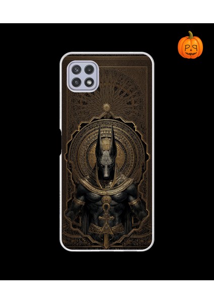 Samsung Galaxy A22 Uyumlu Şeffaf Kılıf Antik Mısır 1 Tasarımlı