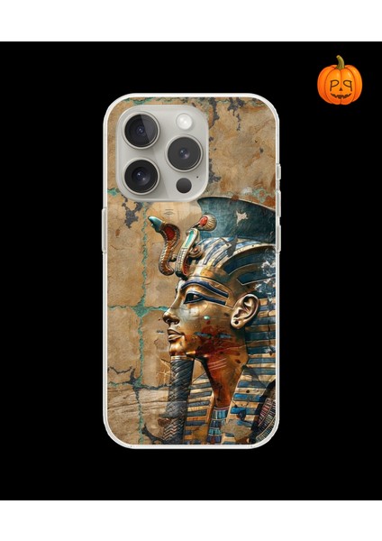 iPhone 15 Pro Max Uyumlu Şeffaf Kılıf Antik Mısır 6 Tasarımlı