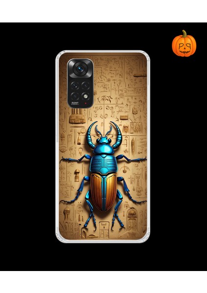 Xiaomi Redmi Note 11 Uyumlu Şeffaf Kılıf Antik Mısır 3 Tasarımlı
