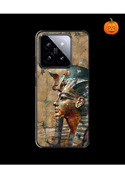 Xiaomi Mi 14 Uyumlu Şeffaf Kılıf Antik Mısır 6 Tasarımlı