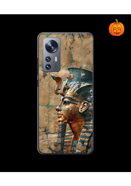 Xiaomi Mi 12 Pro Uyumlu Şeffaf Kılıf Antik Mısır 6 Tasarımlı