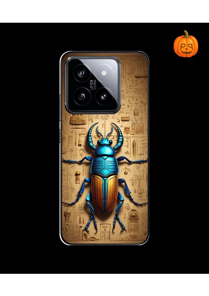 Xiaomi Mi 14 Uyumlu Şeffaf Kılıf Antik Mısır 3 Tasarımlı