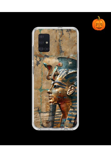 Samsung Galaxy A51 Uyumlu Şeffaf Kılıf Antik Mısır 6 Tasarımlı
