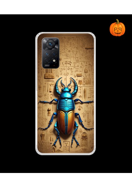 Xiaomi Redmi Note 11 Pro Uyumlu Şeffaf Kılıf Antik Mısır 3 Tasarımlı