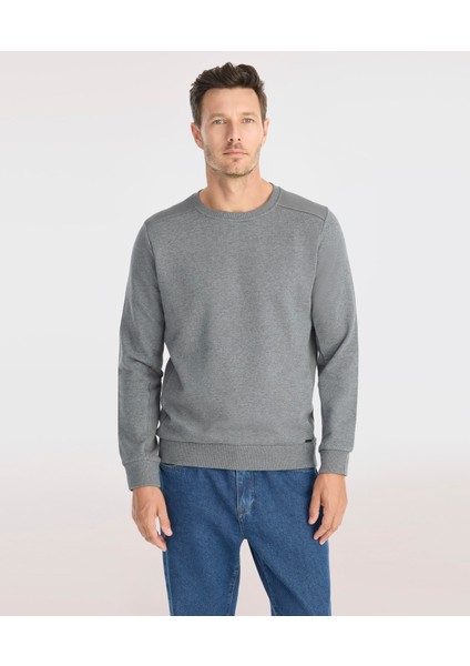 Triko Detaylı Sweatshirt