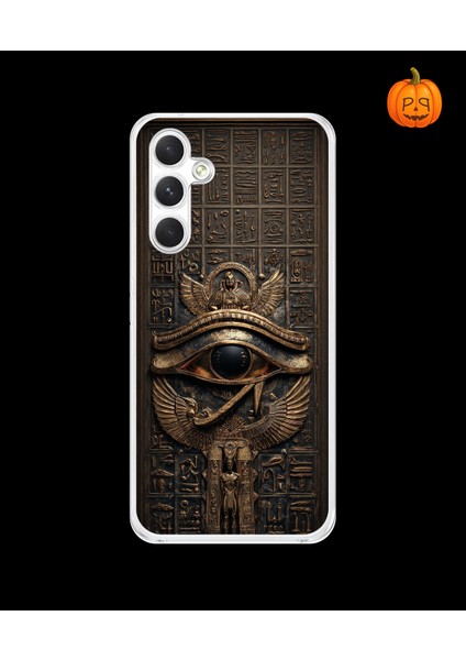 Samsung Galaxy A34 Uyumlu Şeffaf Kılıf Antik Mısır 2 Tasarımlı