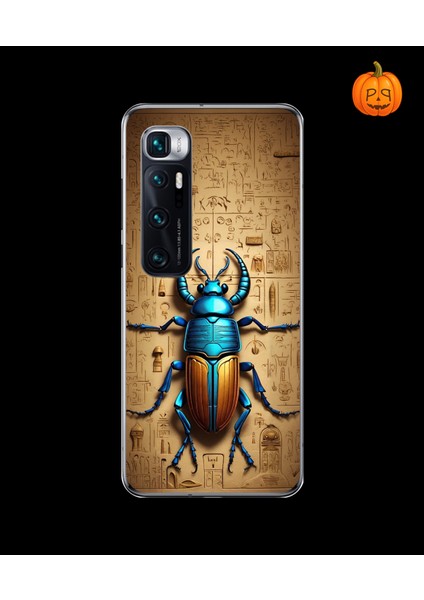 Xiaomi Mi 10 Pro Uyumlu Şeffaf Kılıf Antik Mısır 3 Tasarımlı