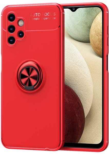 Galaxy A13 4g Kılıf Senk Ravel Silikon Kapak-Kırmızı