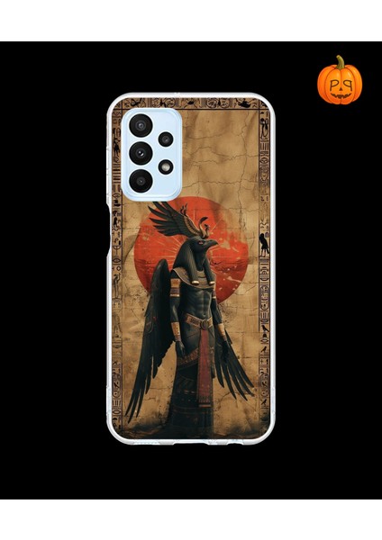 Samsung Galaxy A23 Uyumlu Şeffaf Kılıf Antik Mısır 7 Tasarımlı