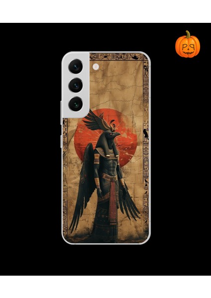 Samsung Galaxy S22PLUS Uyumlu Şeffaf Kılıf Antik Mısır 7 Tasarımlı