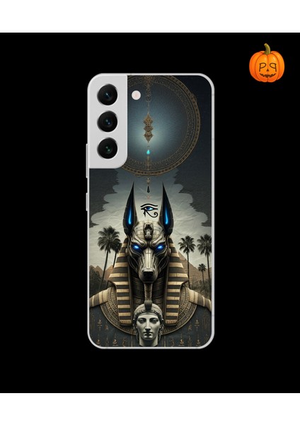 Samsung Galaxy S22PLUS Uyumlu Şeffaf Kılıf Antik Mısır 5 Tasarımlı