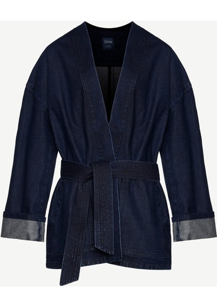 Kemer Detaylı Non Denim Pardösü