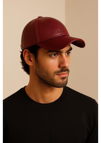 %100 Pu Deri Şık ve Ayarlanabilir Unisex Suni Deri Şapka Kadın/erkek Deri Spor Şapka fiyatları