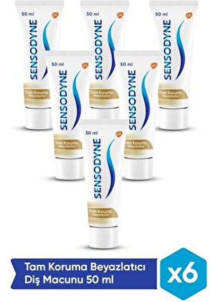 Diş Macunu Hassas Dişler İçin Tam Koruma 50 ml 6 Adet Beyazlatıcı Etkili fiyatları