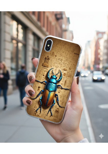 Samsung Galaxy A21 Uyumlu Şeffaf Kılıf Antik Mısır 3 Tasarımlı fırsatları