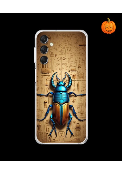 Samsung Galaxy A14 Uyumlu Şeffaf Kılıf Antik Mısır 3 Tasarımlı