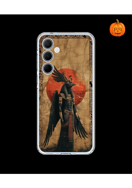 Samsung Galaxy A35 Uyumlu Şeffaf Kılıf Antik Mısır 7 Tasarımlı