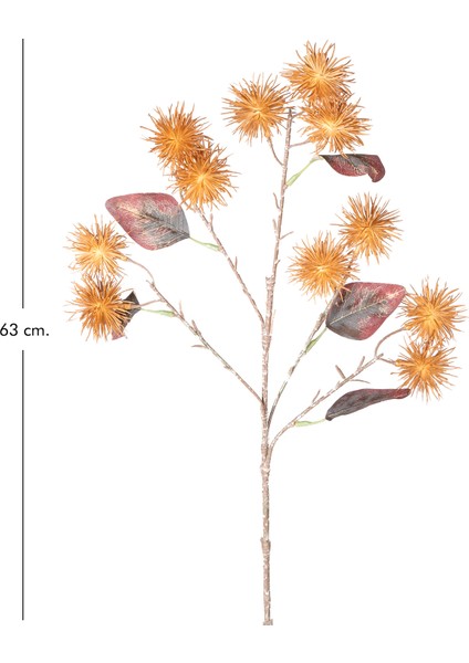 Yapay Top Çiçek Kahverengi 63 Cm. modelleri
