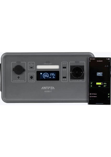 Antfea XS500F Taşınabilir Güç Sistemi - Gri 500W Mini (Yaşam Aküsü, Güç Istasyonu, Taşınabilir Akü) modelleri